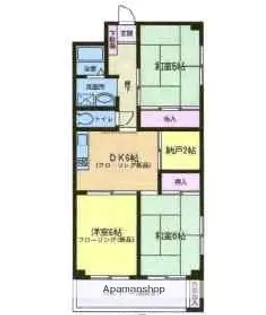 福岡県福岡市南区長丘5丁目【マンション】の間取り