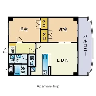 アルル空港南【2階】の間取り