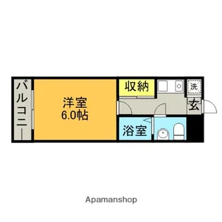 エステートモア西大橋【4階】の間取り