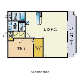 ユーミーリエゾンB棟【3階】の間取り