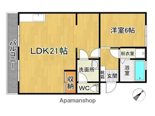 福岡県大野城市中央1丁目【マンション】の間取り