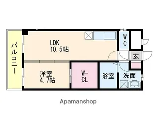 ウィステリア【2階】の間取り
