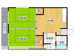 イズミハイツ【2階】の間取り