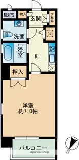 コンフォール高宮東【4階】の間取り