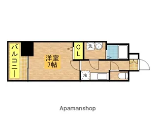エステムプラザ博多駅南【3階】の間取り