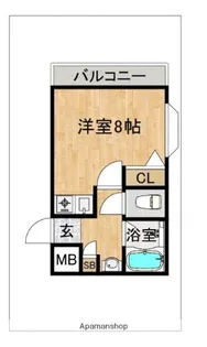 ロイヤルハイツ大橋【4階】の間取り