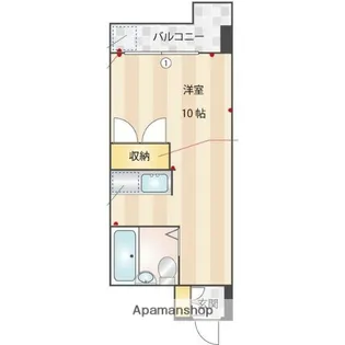 サンパール玉川【6階】の間取り