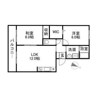 ボヌール藤【3階】の間取り