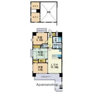 エレガンスコトブキ【10階】の間取り