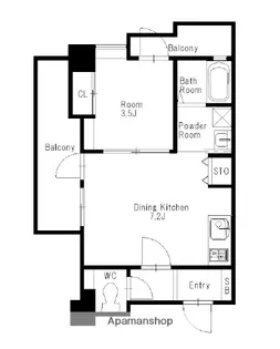 福岡県福岡市南区野間3丁目【マンション】の間取り