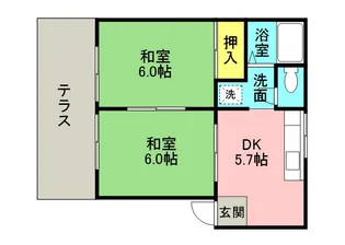 福岡県福岡市南区柏原4丁目【アパート】の間取り