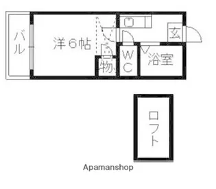 ハーベスト相生【1階】の間取り