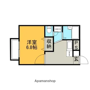 アムールFEVRIER【1階】の間取り