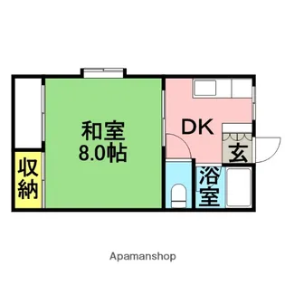 ピナクル片縄【1階】の間取り