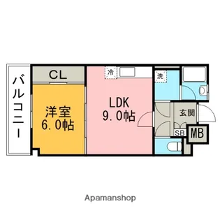 ペンタコード高宮【5階】の間取り