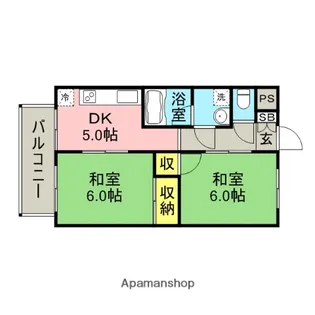 ホワイトヴィラ3号館【2階】の間取り