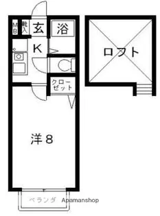 クイーン・ライフ女学院前【2階】の間取り