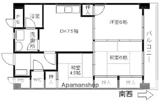 福岡県大野城市川久保1丁目【マンション】の間取り