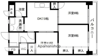 福岡県大野城市川久保1丁目【マンション】の間取り