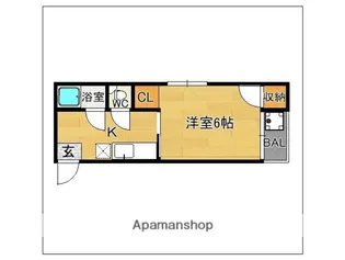 クオリティ井尻【2階】の間取り