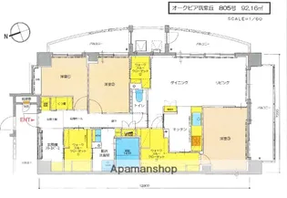 福岡県福岡市南区向野2丁目【マンション】の間取り