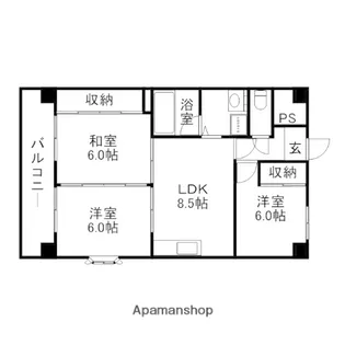 アーテム大橋Ⅰ【11階】の間取り