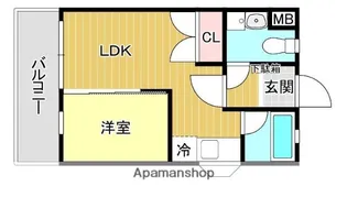 メイワコンチネンタル【2階】の間取り