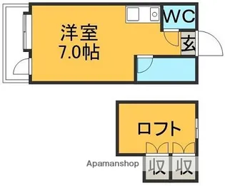 モアハイツ南福岡【2階】の間取り