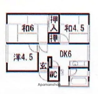 福岡県大野城市白木原3丁目【アパート】の間取り