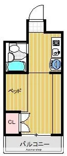 ハイネス五条【4階】の間取り