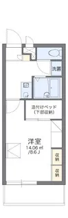 レオパレスドリーム【306号室】の間取り