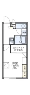 レオパレスグランソワール【106号室】の間取り