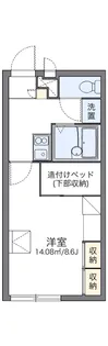レオパレスカサブランカⅢ【1階】の間取り