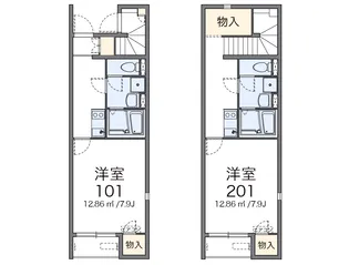 レオネクストクレールレジェンド【2階】の間取り