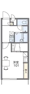 レオパレスLIGHTHILLⅡ【2階】の間取り