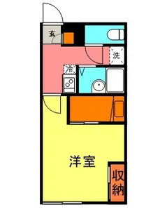 レオパレス大城【1階】の間取り