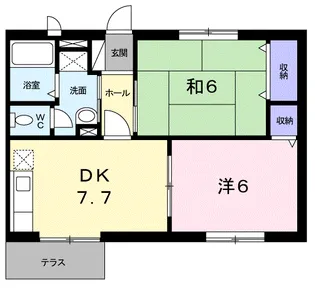 ドリームハイツ・11【1階】の間取り