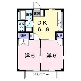 コーポそめはら【2階】の間取り