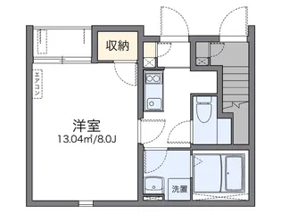 レオネクストリバージュ中央【1階】の間取り
