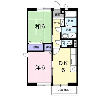 シャン・ド・フルールⅡ【2階】の間取り