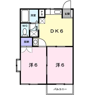 ニューシティ春日【2階】の間取り