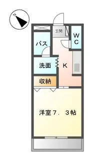 アヴニール・ハイム【1階】の間取り