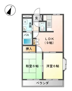 アーバンコート南風台【201号室】の間取り