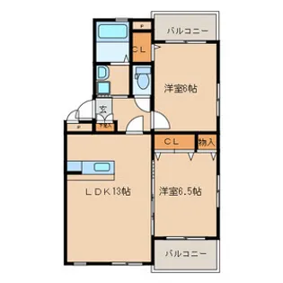福岡県大野城市仲畑4丁目【マンション】の間取り