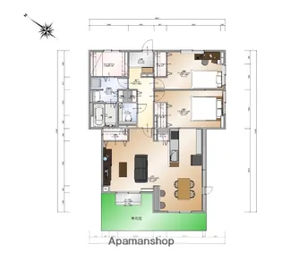 アルバ御笠の森【1階】の間取り