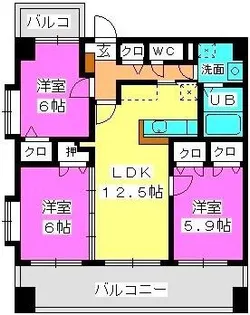 TSコアラ【3階】の間取り