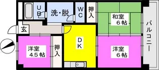 ハイラークやひろ【3階】の間取り