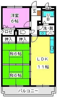 メゾンドール渡辺【3階】の間取り