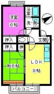福岡県大野城市乙金3丁目【アパート】の間取り