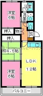 レークサイドパーク【3階】の間取り